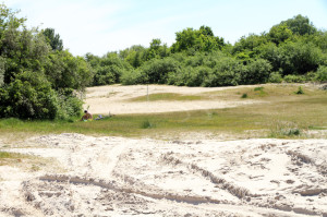 Sand, Büsche, geschützter Trockenrasen, himmlische Ruhe: All das soll unter einem Campingplatz mit 200 Stellplätzen verschwinden. Foto: Imke Zwoch